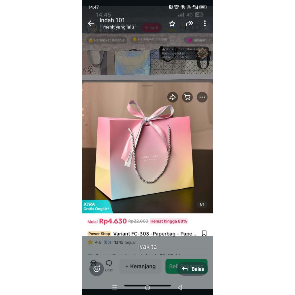 

paper bag, tas belanja K1 - K50