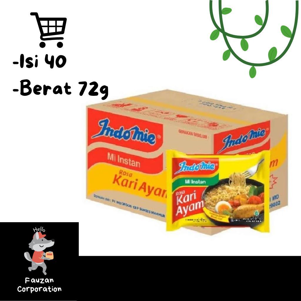 

Indomie Kuah Kari Ayam 1 Dus Isi 40