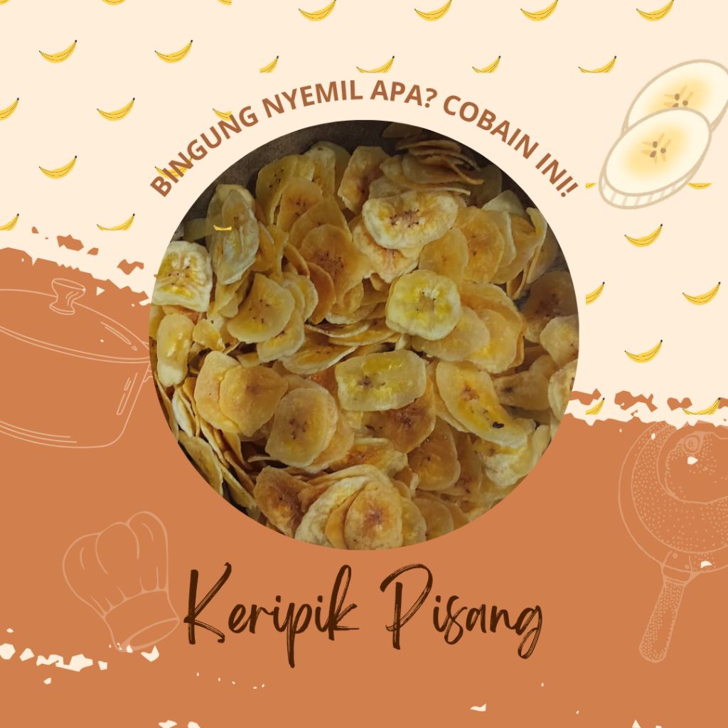 

Keripik Pisang Kepok Renyah Gurih Aneka Rasa 250 gram