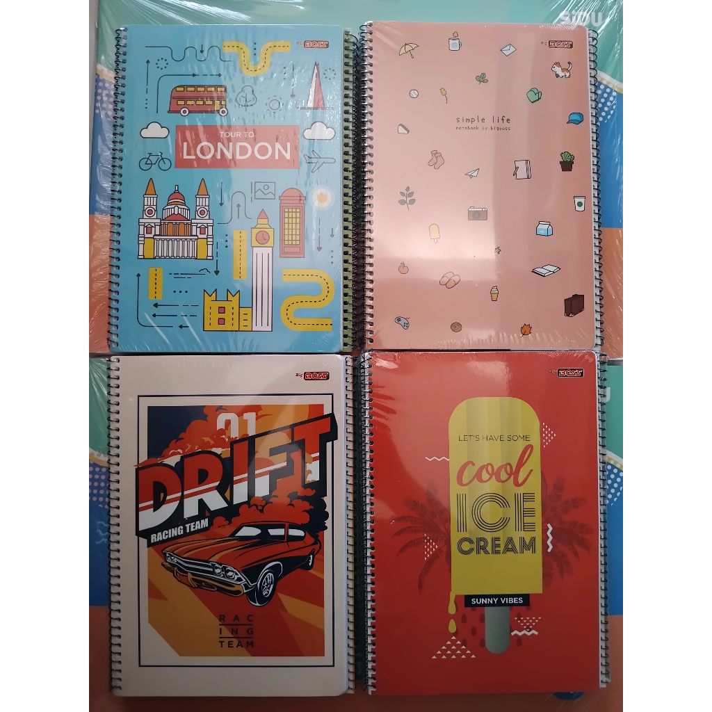 

BigBoss Buku Tulis Spiral 50 Lembar Ukuran 25x15cm (Pak)