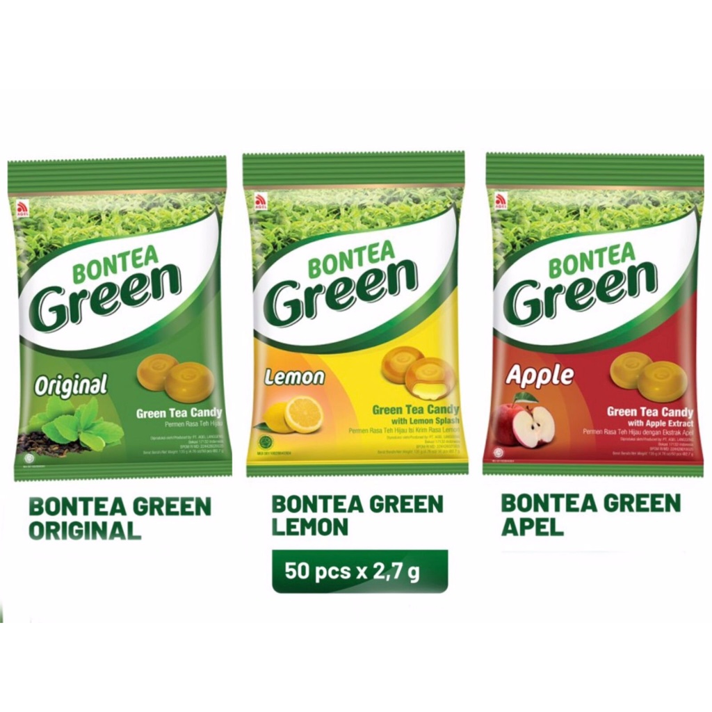 

Bontea Green Tea Candy Permen Teh Hijau (isi 50 pcs)