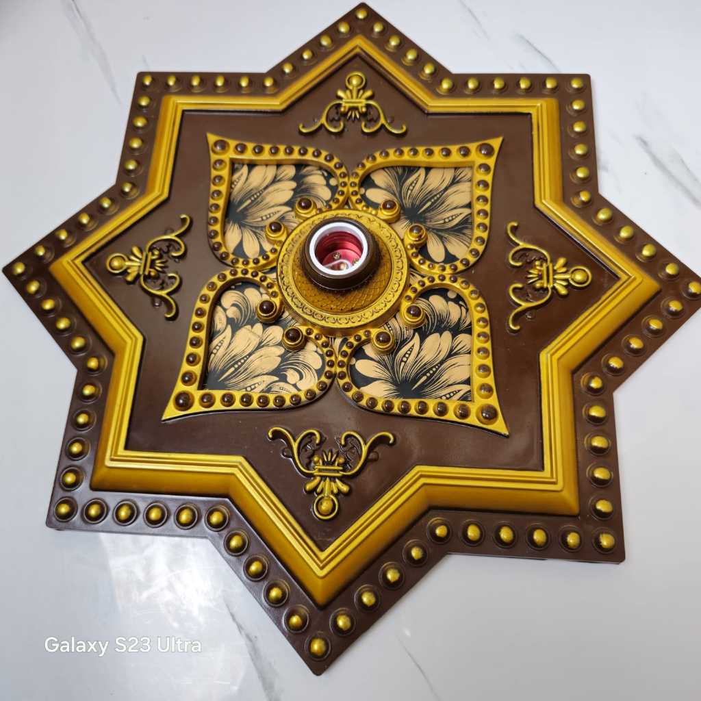 Fitting Hias Plafon Ornamen 45cm-Fitting Besar-Fitting Lampu Besar 45cm // Fitting Hias Plafon