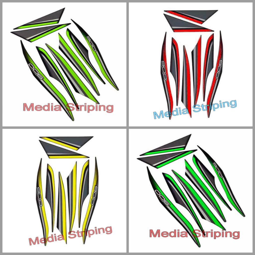 Sticker striping Kawasaki Z 900 Z900 Tahun 2017 sampai 2019