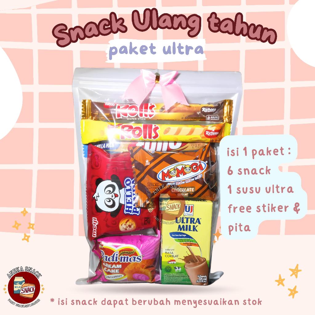 

Ready Stok - Hampers Snack Ulang Tahun Dengan Susu Kotak / Bingkisan Snack Susu Ultra / gift snack ulang tahun