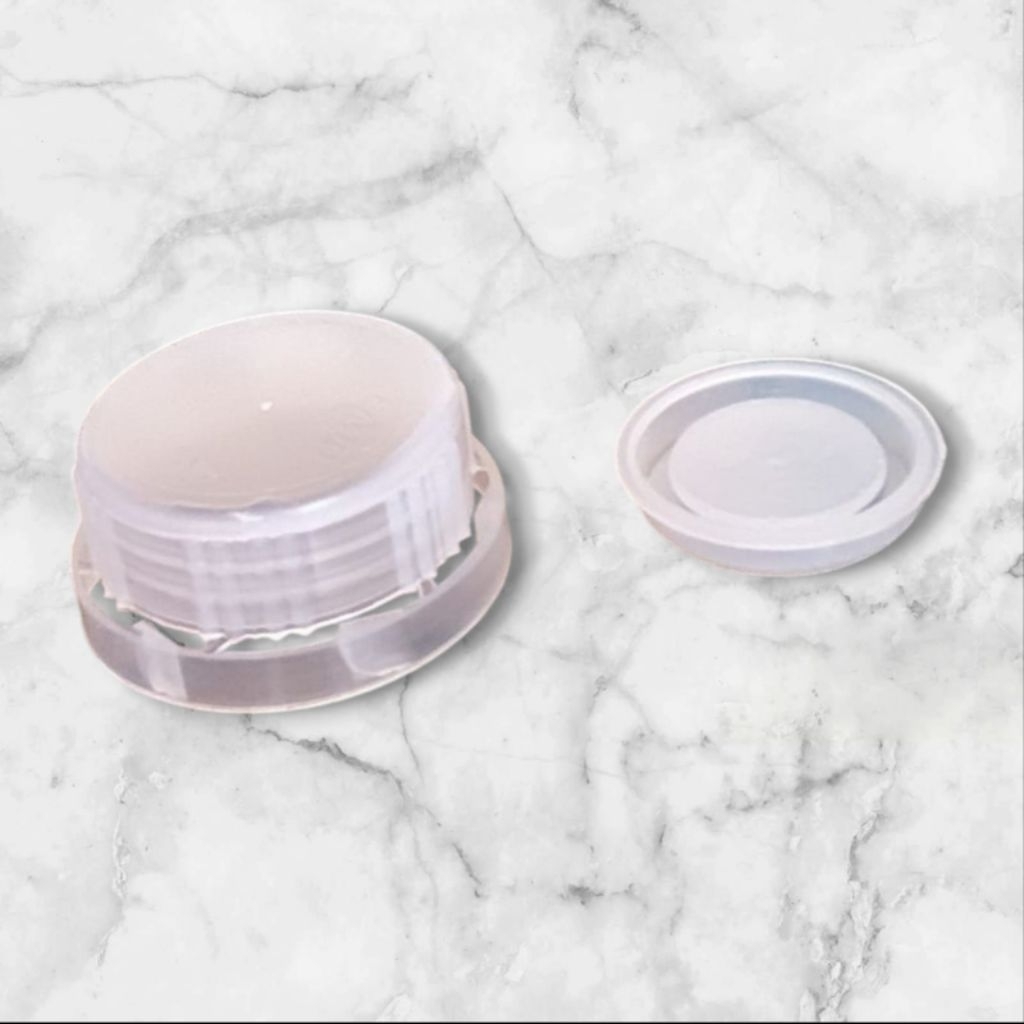 TUTUP JERIGEN 5 LITER WARNA NATURAL+ FLUG DALAM (SATU SET)