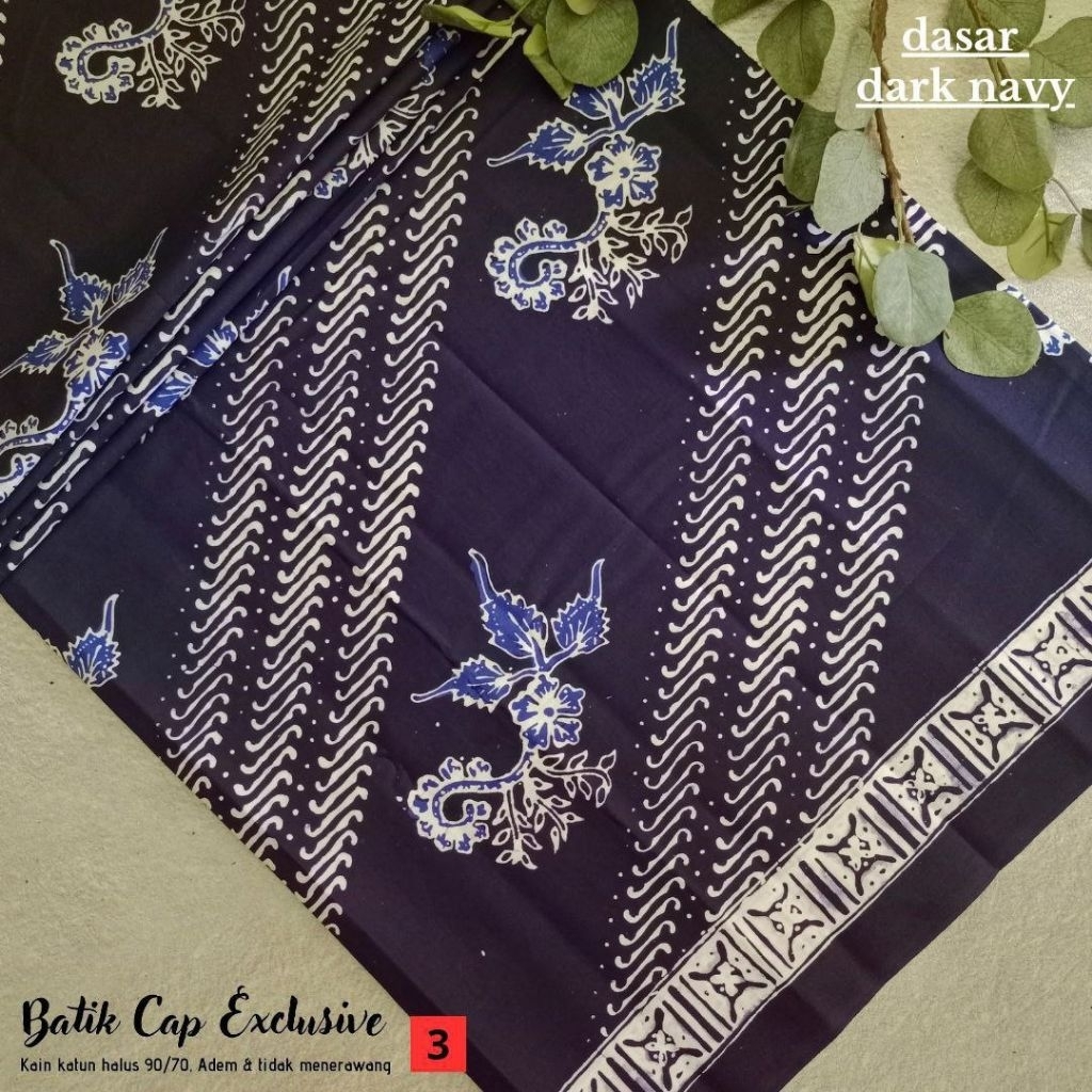 Kain Batik Cap Handmade Motif Simpel Elegan Seragam Keluarga bisa COD