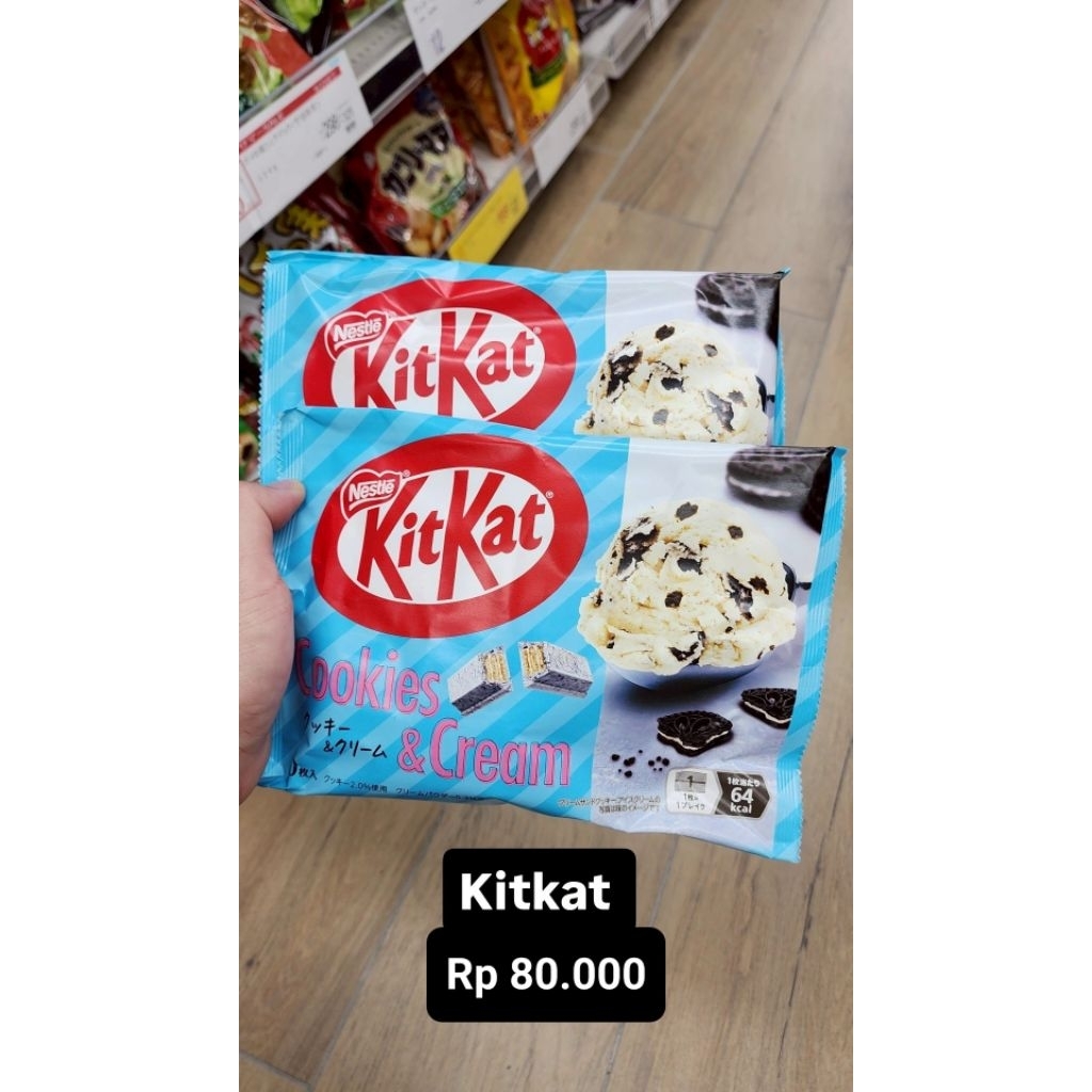

Cookies and Cream Kit Kat Nestle Original Handcarry Jepang Wafer Makanan Ringan Cemilan Snack Jastip