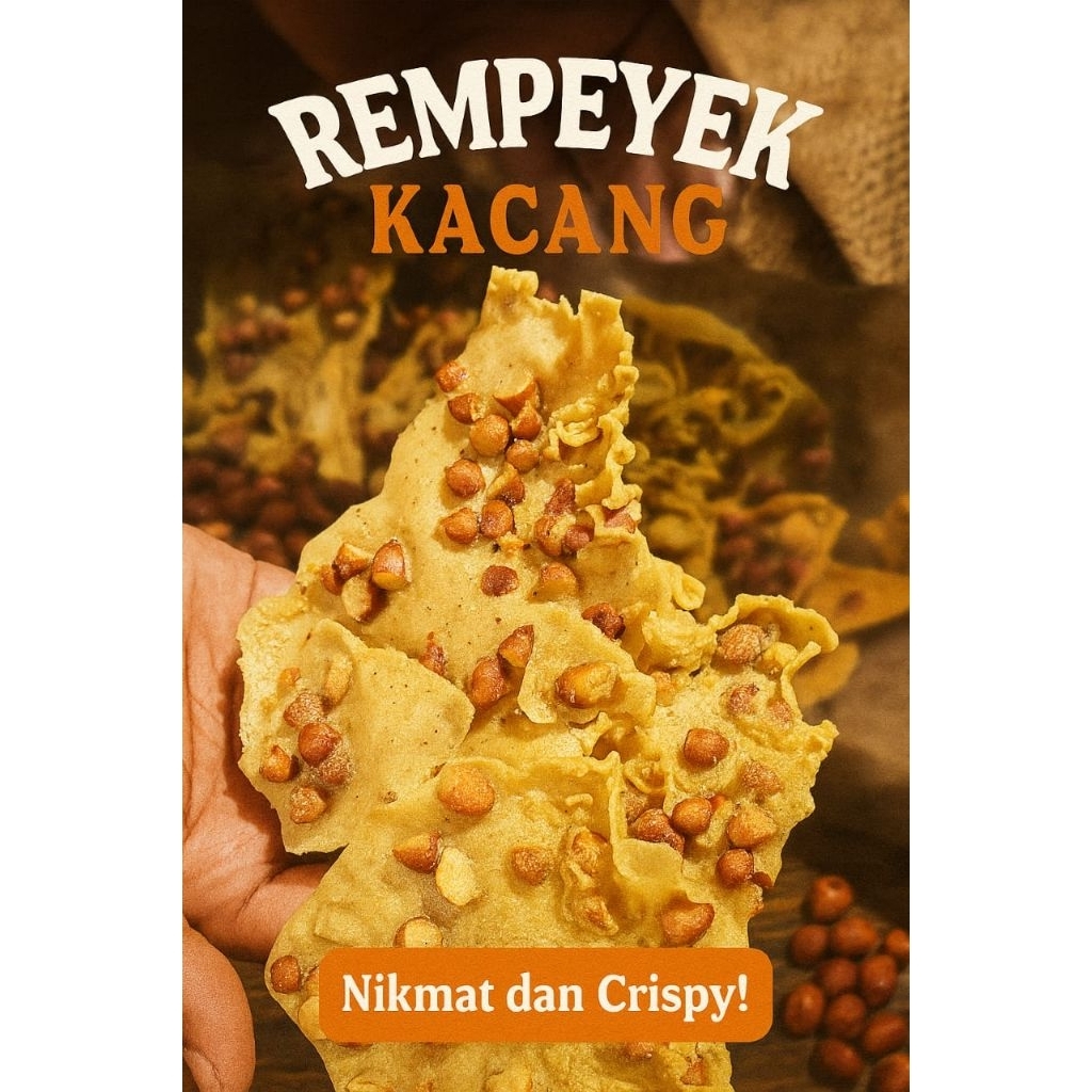 

Rempeyek kacang renyah plus toples