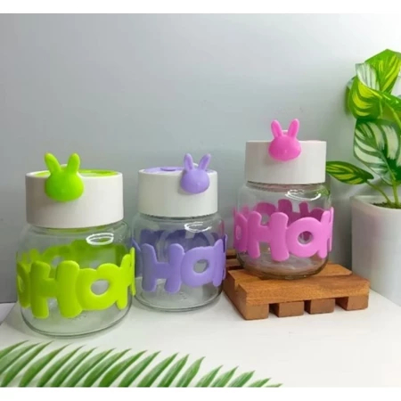 BOTOL MINUM KACA MINI HOHO 300ML / BOTOL KACA MINI / BOTOL ANAK