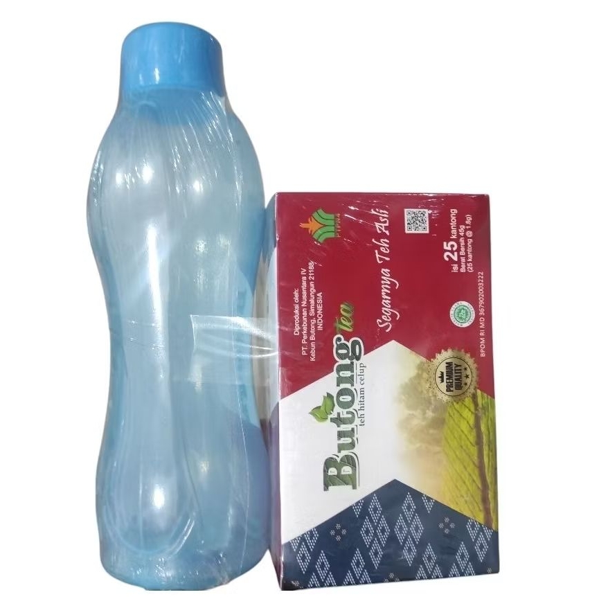 

(Free Botol Minum warna random) Teh Butong teh hitam celup isi 25 kantong