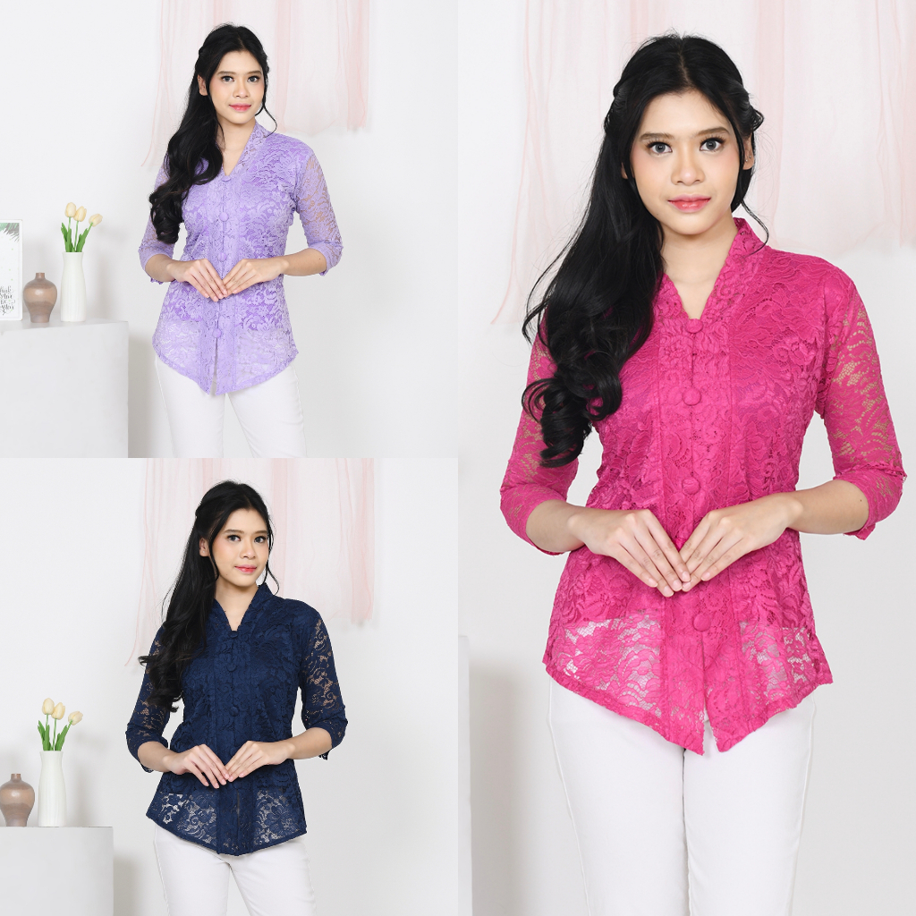 Kebaya Brokat Modern - Model Kartini | Kebaya Wisuda, Kondangan & Acara Resmi