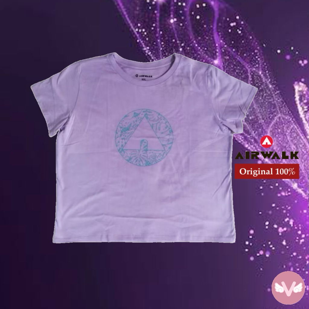 Airwalk Tshirt Baju kaos Airwalk Baju Airwalk Original 100% Baju kaos Airwalk Anak Perempuan Remaja 