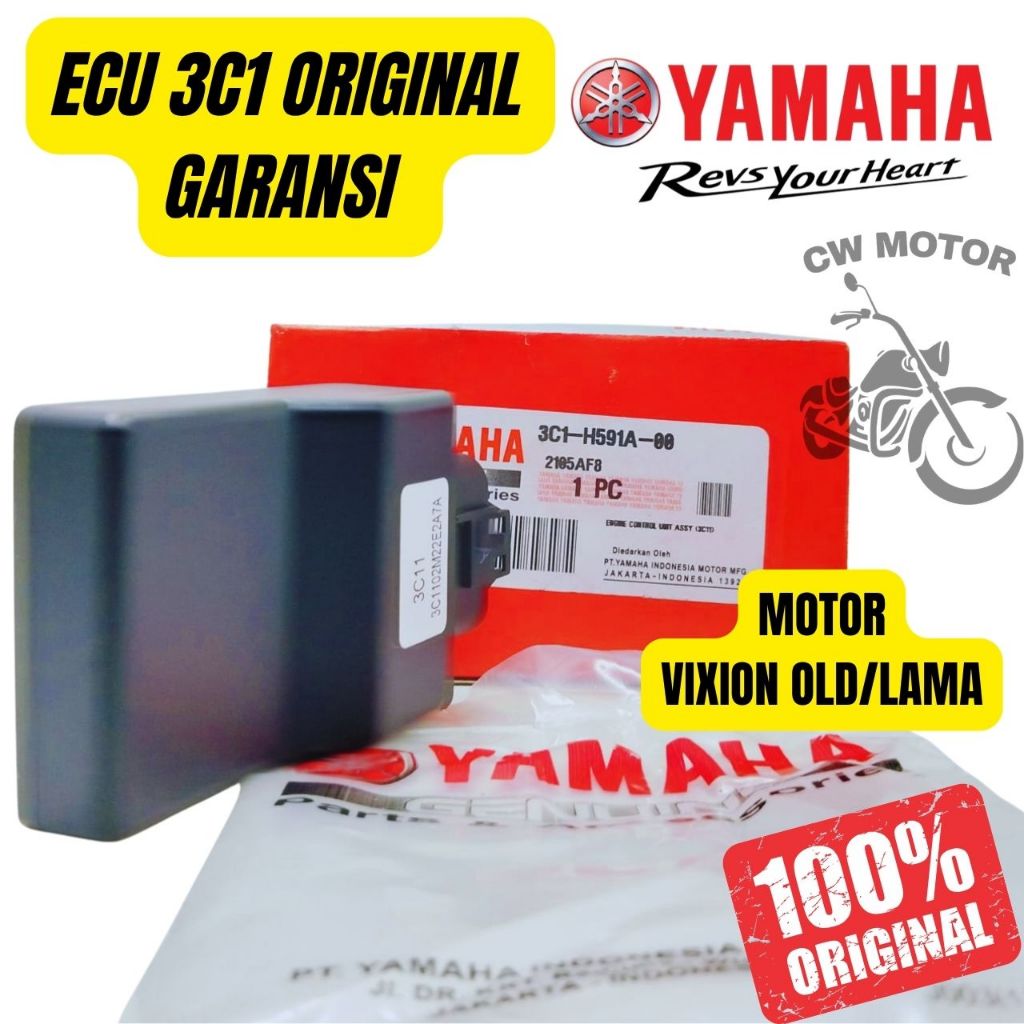 ECU YAMAHA YGP KODE 3C1 MOTOR VIXION OLD/LAMA 100% ORIGINAL (GARANSI)