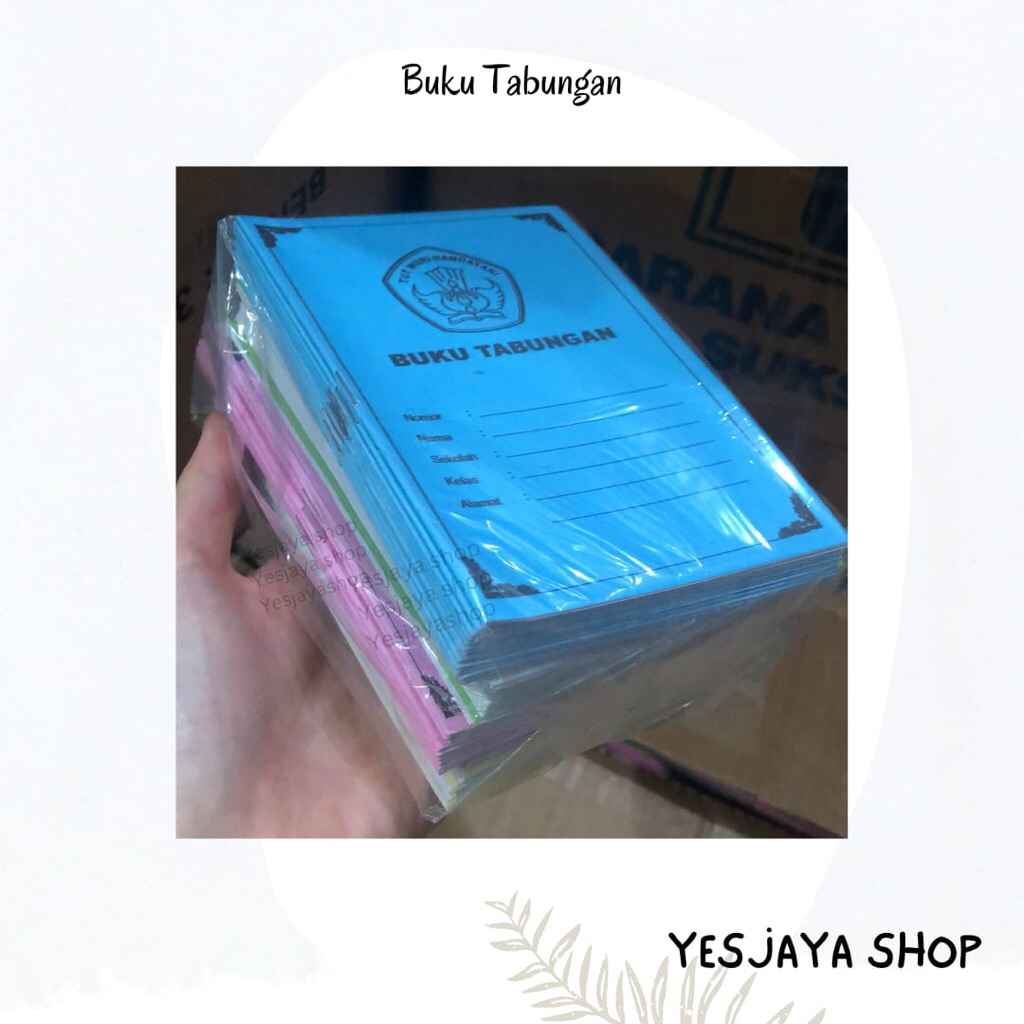 

{1 pak=50 buku} Buku Tabungan isi 50 buku / Buku Tabungan Murah Meriah / Buku Tabungan Sekolah / Buku Tabungan