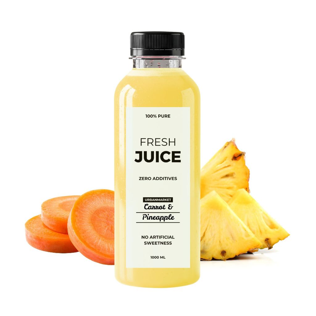 

Jus Nanas Wortel 1000 ml – 100% Buah Asli, Murni Tanpa Gula Tambahan