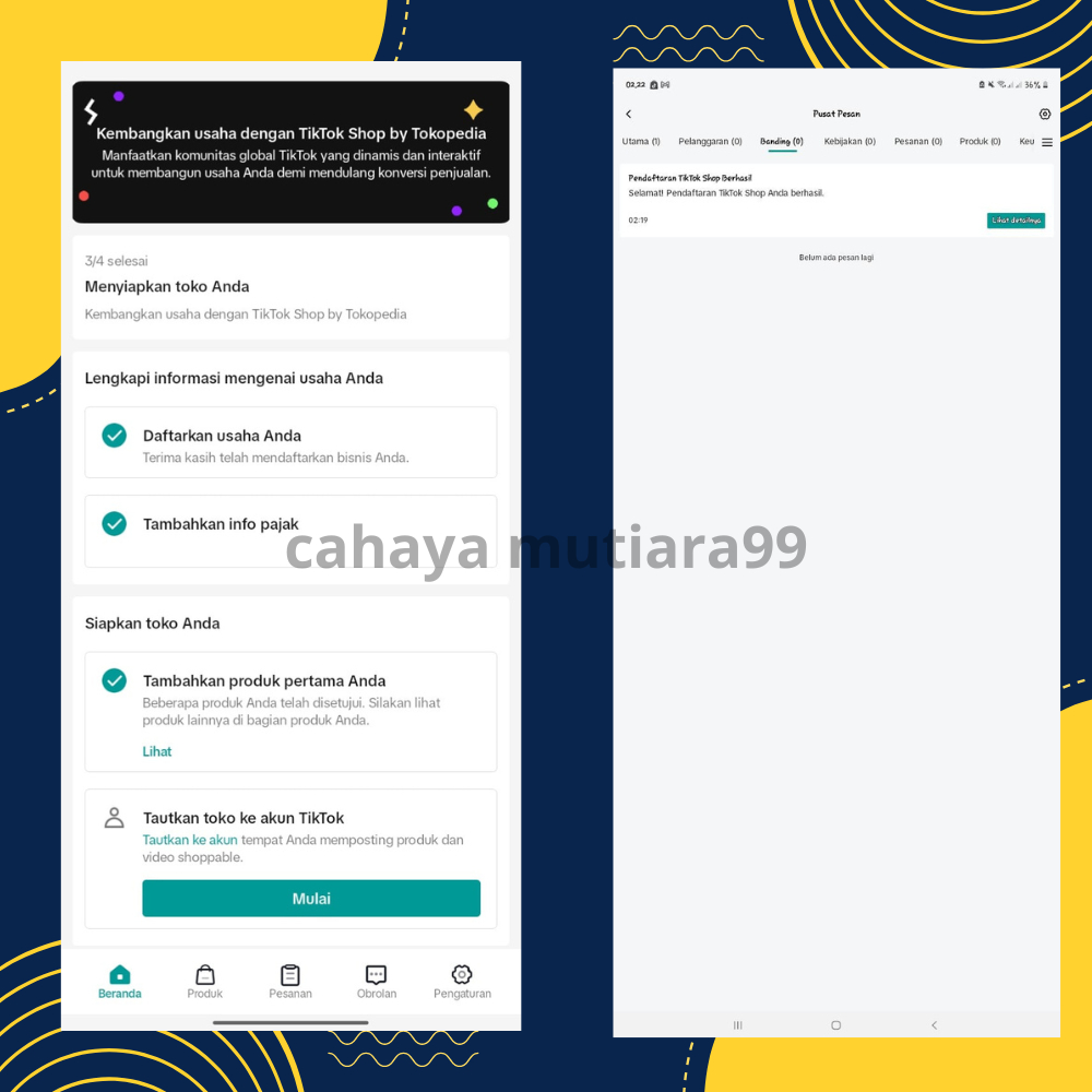 TERMURAH AKUN TIKTOK SELLER BARU/FRESH VERIFIED SIAP PAKAI