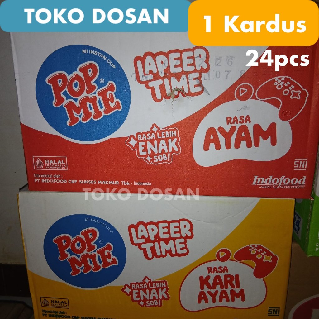 

GOSEND/GRAB/INSTAN DUS/KARTON POP MIE JUMBO AYAM, KARI, BASO, SOTO 24 Cup