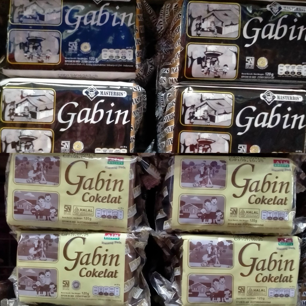 

Biskuit Gabin AIM Original & Coklat 125Gr