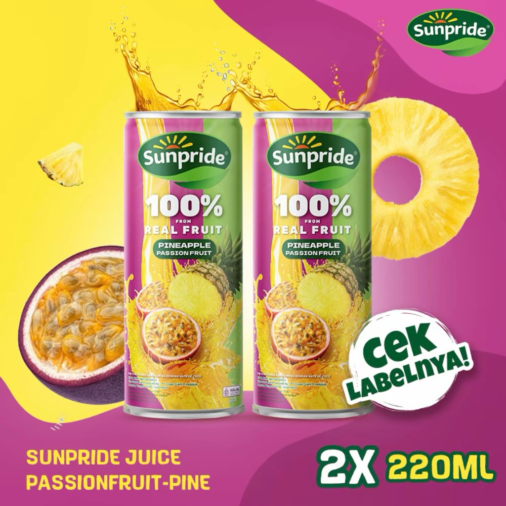 

Sunpride Juice Pineapple Passion Fruit 220ml isi 2pcs