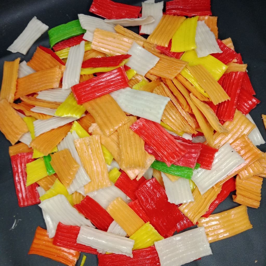 

500 gram kerupuk warna warni - kerupuk sisir super