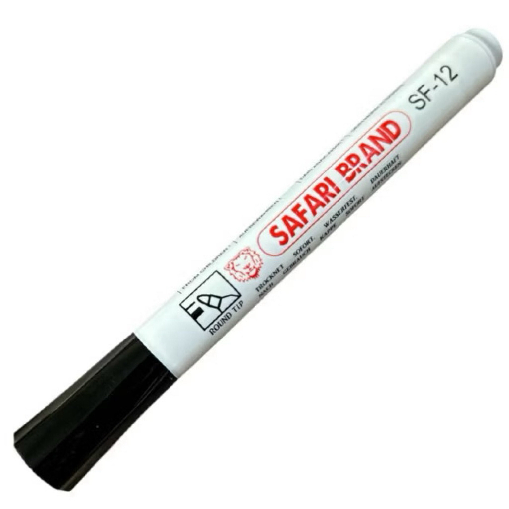 

(Spidol Safari Brand) Spidol Permanent Black 14,5 cm