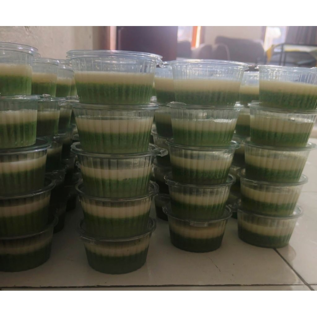 

Puding Lumut Kelor, Pandan, Suji, kedelai.