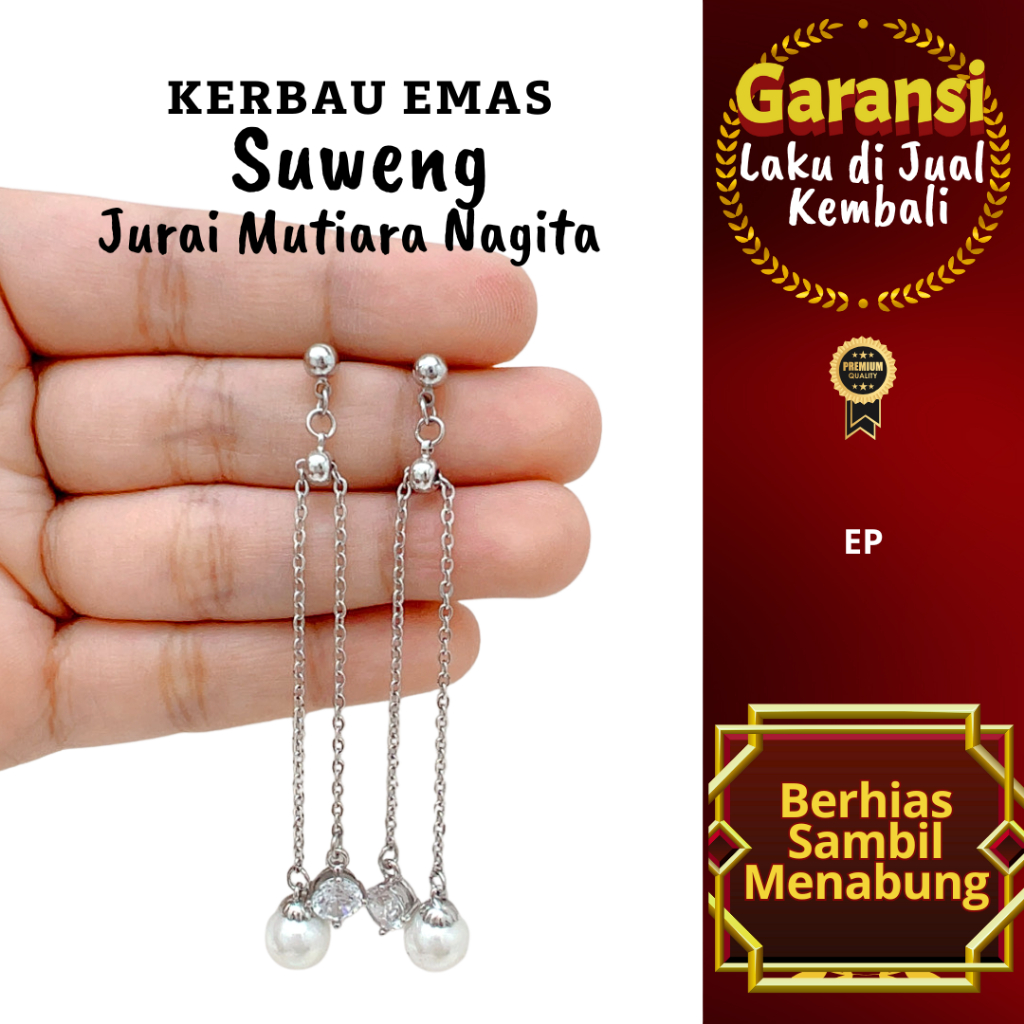 S 1018 Kerbau Emas Suweng Jurai Mutiara Nagita Warna Emas Putih