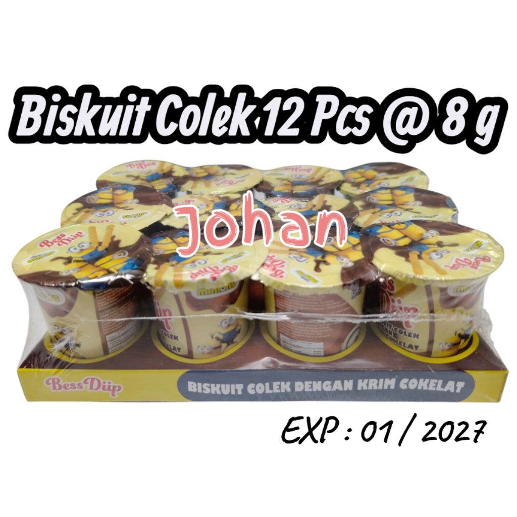 

12 PCS @ 8 g Biskuit Colek Minions MINI
