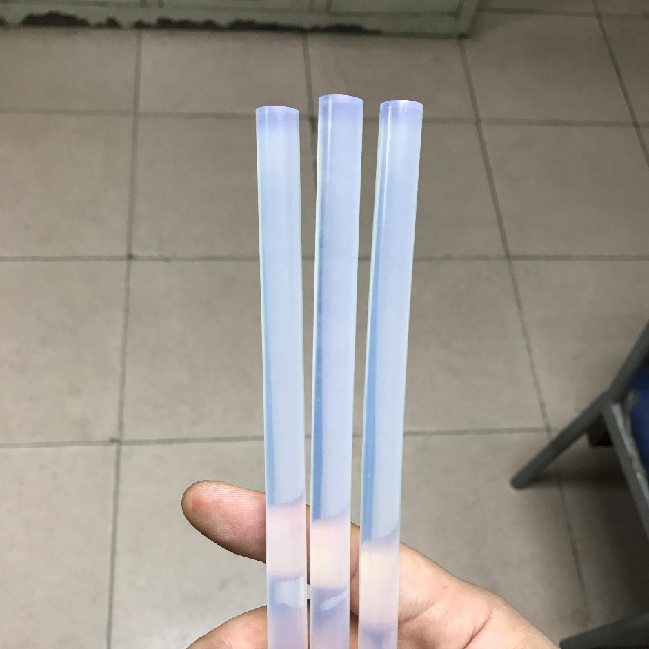 

TERMURAH 100pcs Lem Tembak 7mm X 20cm isi Ulang / Refill Bening Bakar Stik Stick Glue Silikon Batang