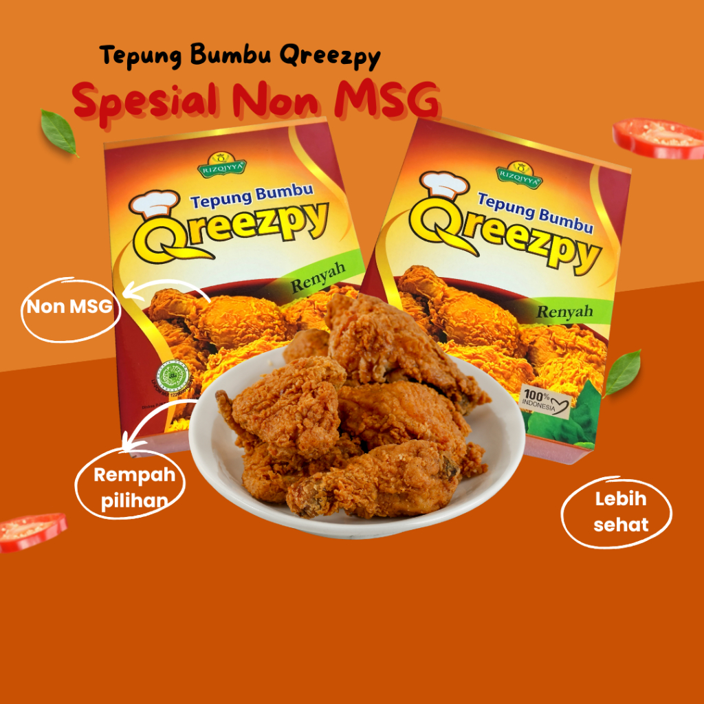 

Tepung Bumbu Qreezpy – Hasil Gorengan Renyah Gurih Tanpa MSG