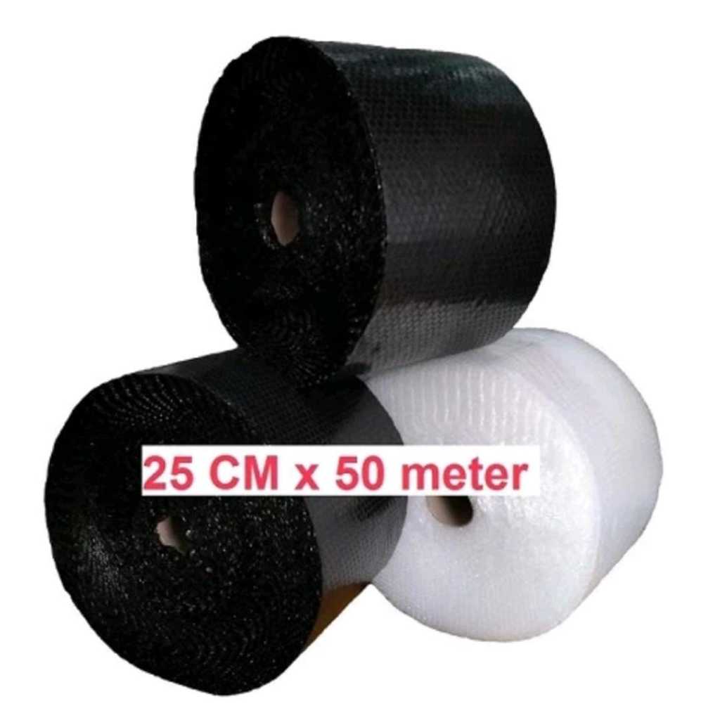 

Bubble Wrap Bening Hitam - Ukuran 30cm x 50m / 25cm x 50m (Ekonomis)