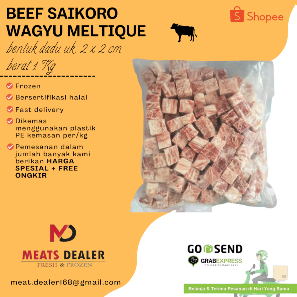 

Saikoro Wagyu Meltique Cube Premium 1 Kg