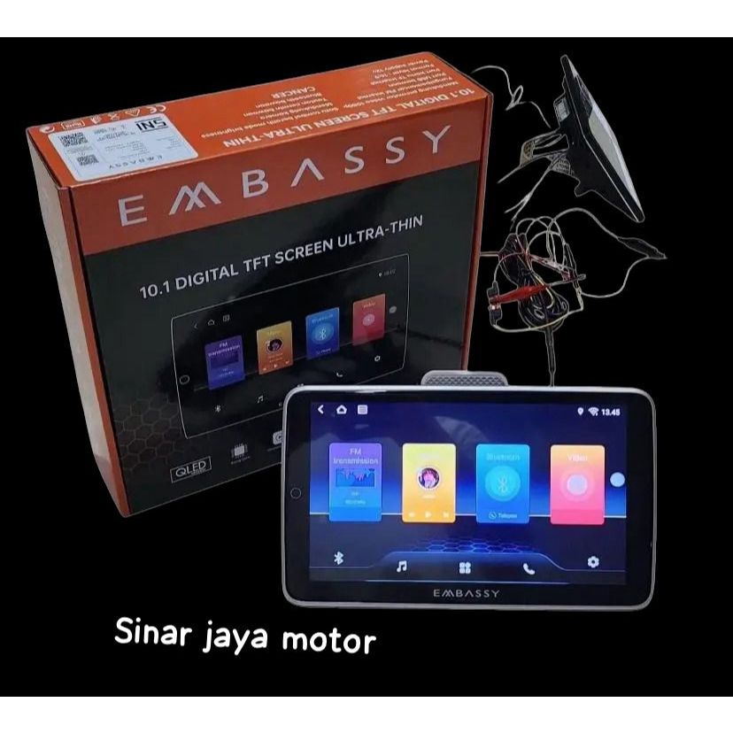 Android Embassy headrest clip on android 10.1 inch RAM 2/32GB 1pcs