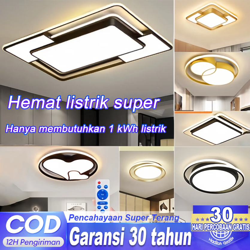 [Garansi 30 Tahun] Lampu Plafon LED 3 Warna Lampu Hias Ruang Tamu Lampu Plafon Kamar Tidur Modern Mi
