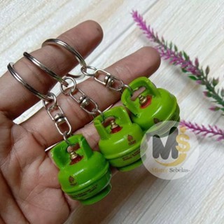 Gantungan kunci unik lucu elpiji galon aqua souvenir replika miniatur lpg elpiji