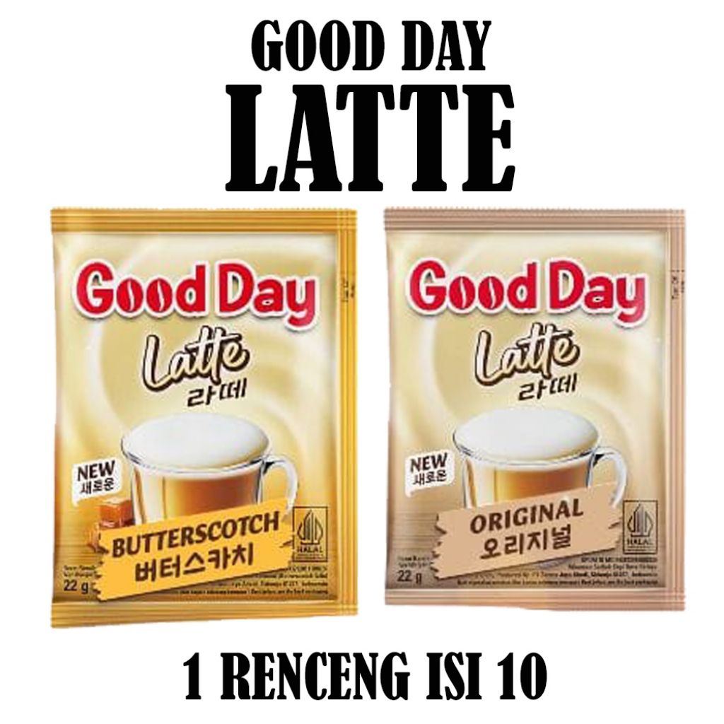 

Good day latte 1renteng isi 10pcs / good day latte original