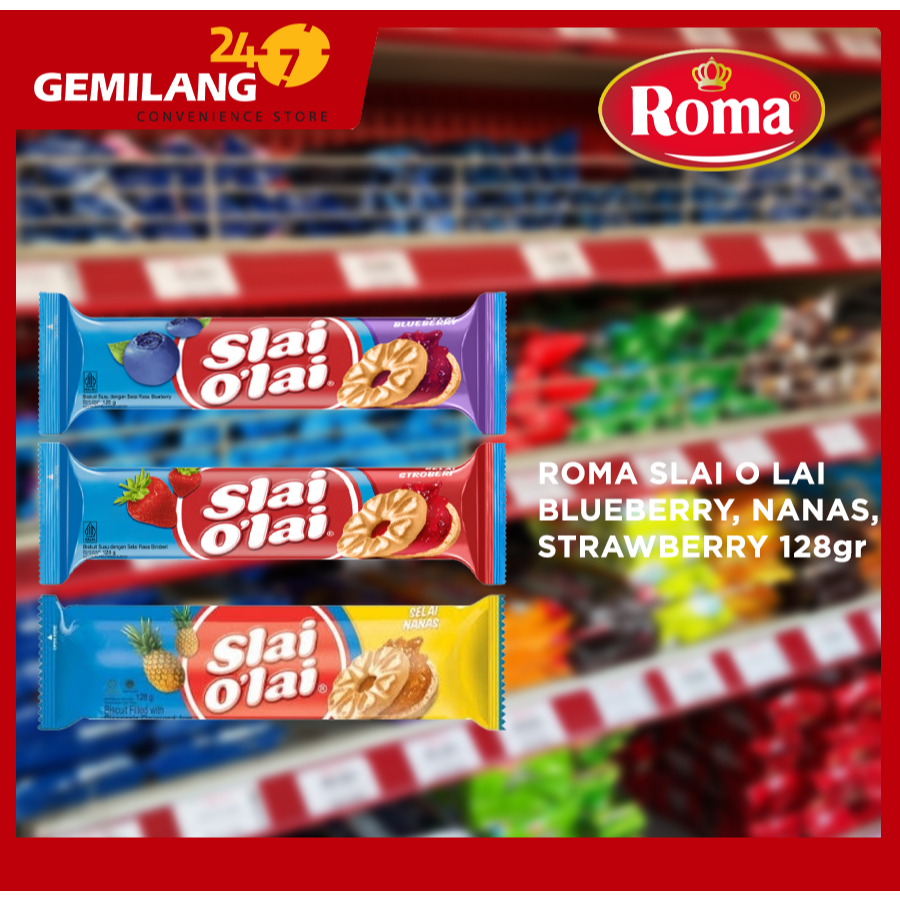 

ROMA SLAI O LAI BLUEBERRY, NANAS, STRAWBERRY 128gr