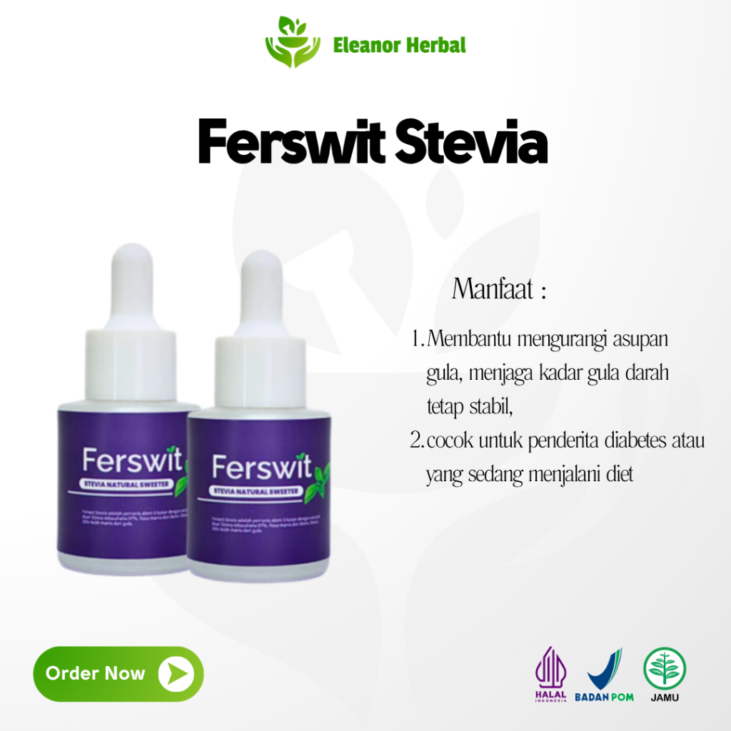 

FERSWIT - Pemanis Alami Gula Tetes Stevia 100% Original