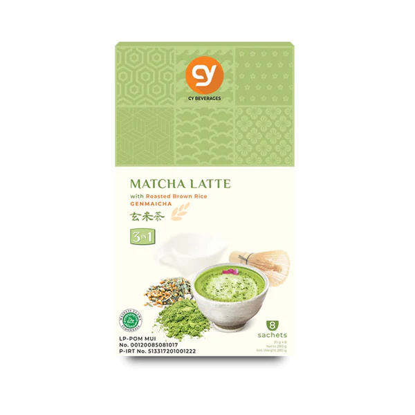 

CY Genmaicha Latte Matcha Latte With Roasted Brown Rice 35 Gr x 8s 280 Gr