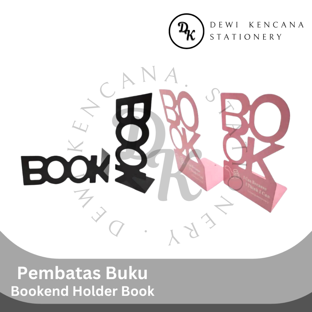 

Pembatas buku besi | Bookend Holder Buku (BOOK)