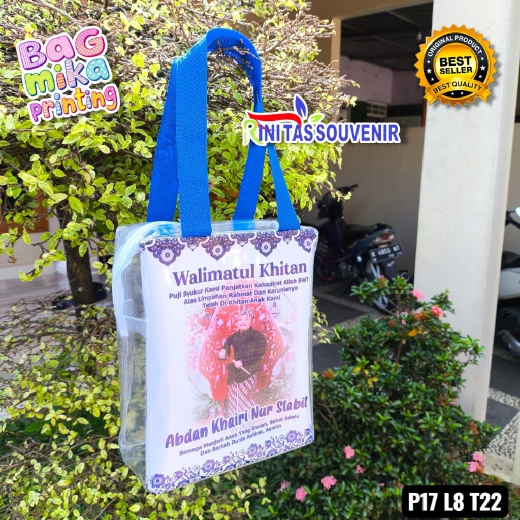 Tas Ultah Mika Tebal 0.2 Tas Mika Ultah Resleting Tas Resleting Mika Souvenir Ulang Tahun