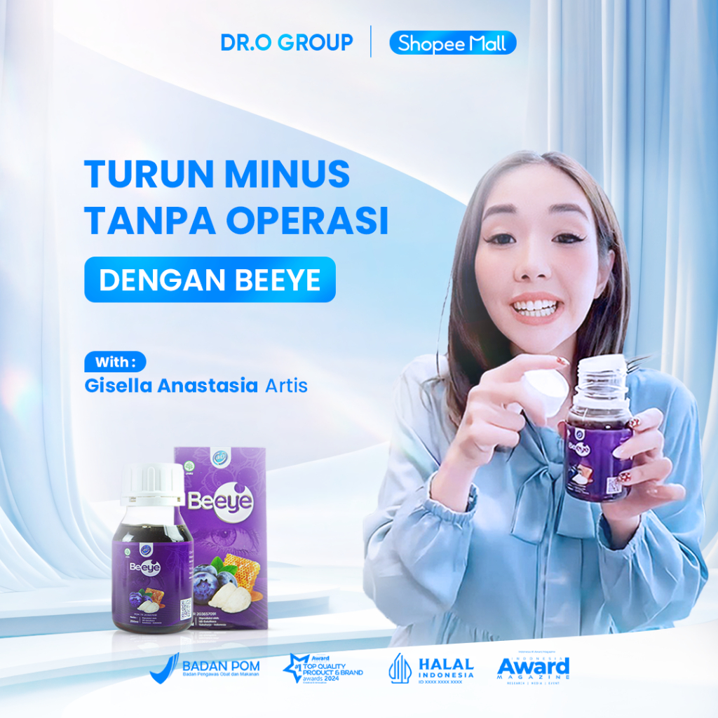 Madu Beeye 250ML - Herbal Bebas Minus Atasi Minus Dengan Alami, Sehat Bersama Beeye/ Bebas Kacamata/