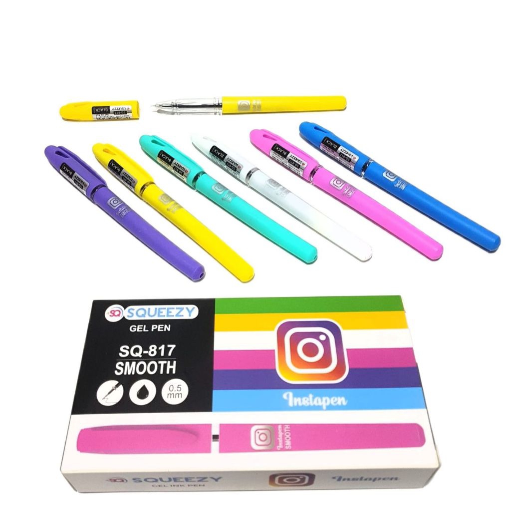 

pulpen tinta hitam 0.5mm 1 pax (isi 12pcs) instapen SQ-817