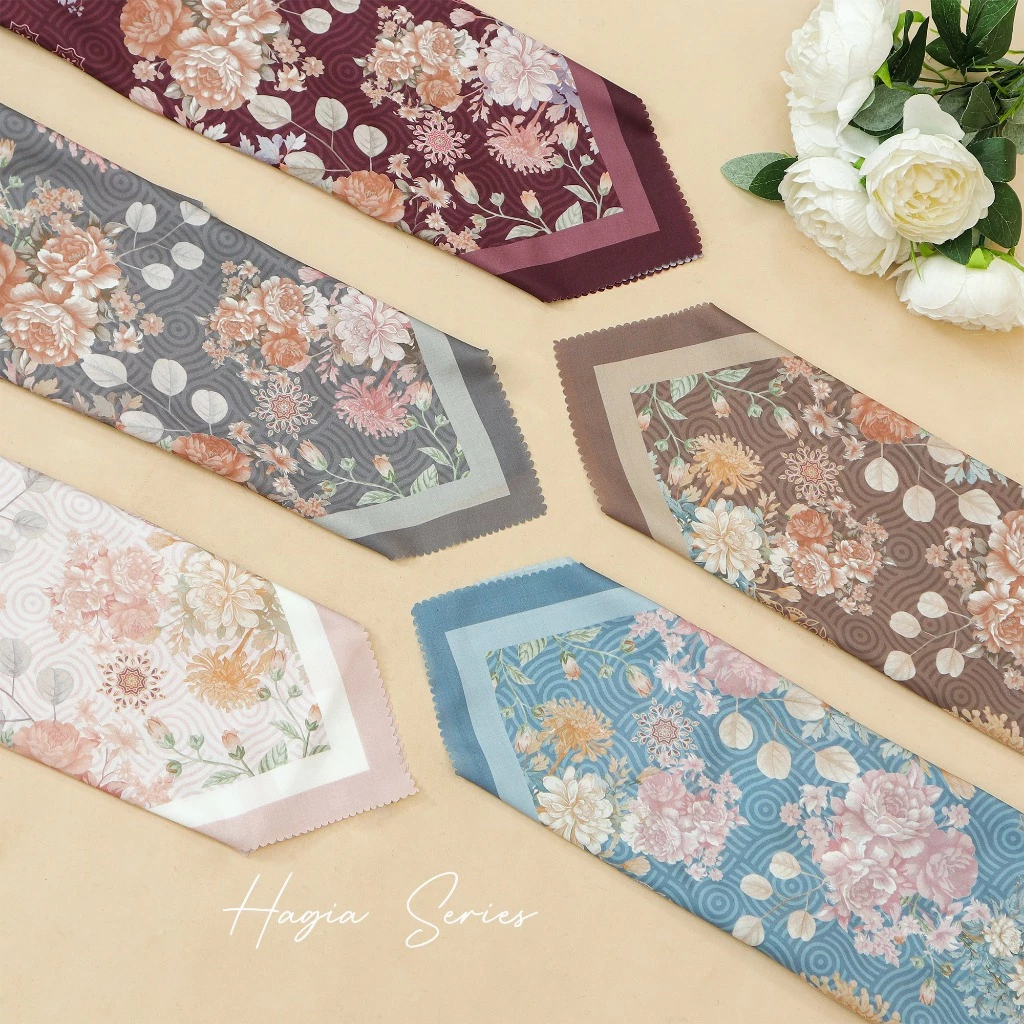 𝐀𝐈𝐒𝐘 - Hagia Series Jilbab All Motif Kerudung Segi Empat Hijab Scarf bahan Voal Laser