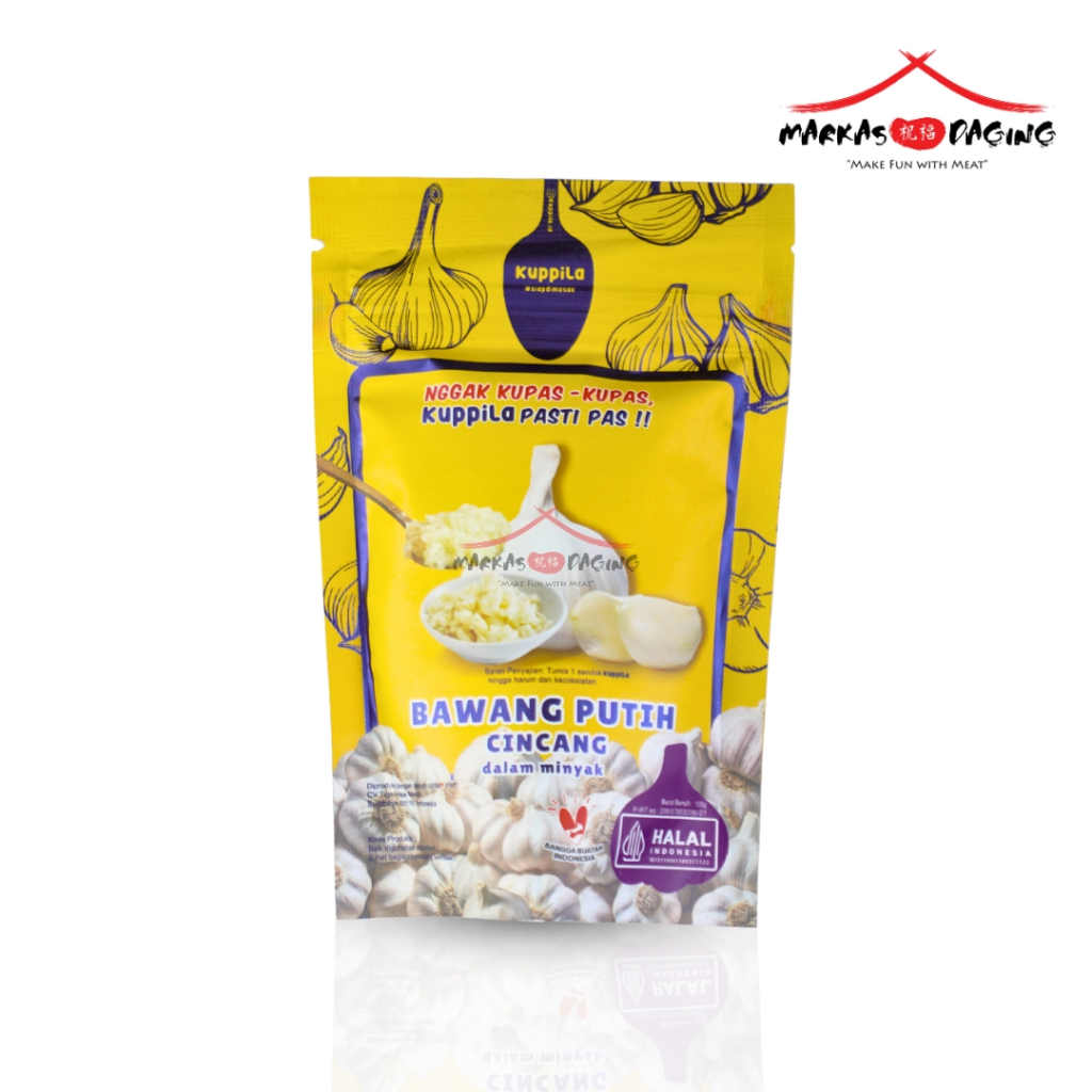 

Kuppila POUCH BAWANG PUTIH CINCANG 100gr - Markasdaging