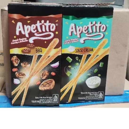 

BELI1GRATIS1 Apetito Biskuit Stick 48gr - /Rasa BBQ /Rasa SOUR CREAM