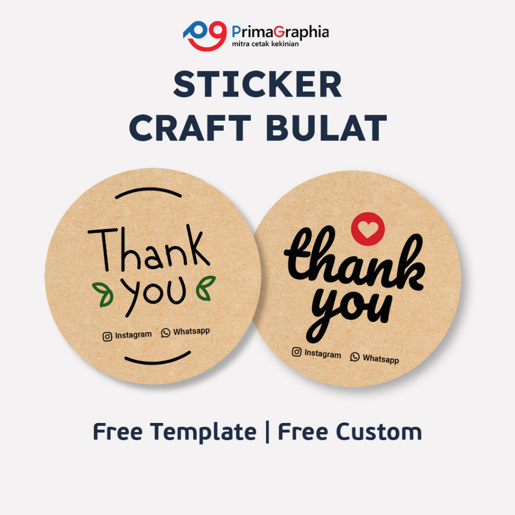 

Cetak Stiker Kraft Bulat Custom Desain Template