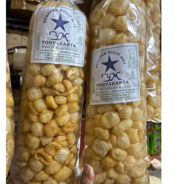 

Kerupuk Krecek Asli cap Bintang Biru Yogyakarta