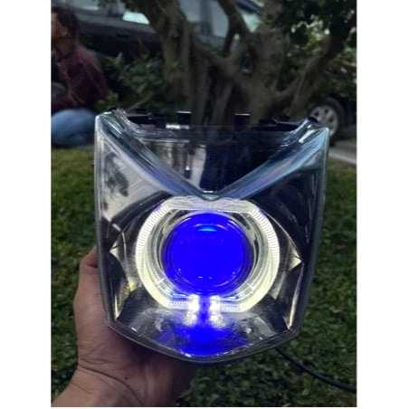 Headlamp Reflektor BILED Beat Fi 2012 - 2015 Lampu Depan Motor LED Super Terang Hemat Energi Sorot F