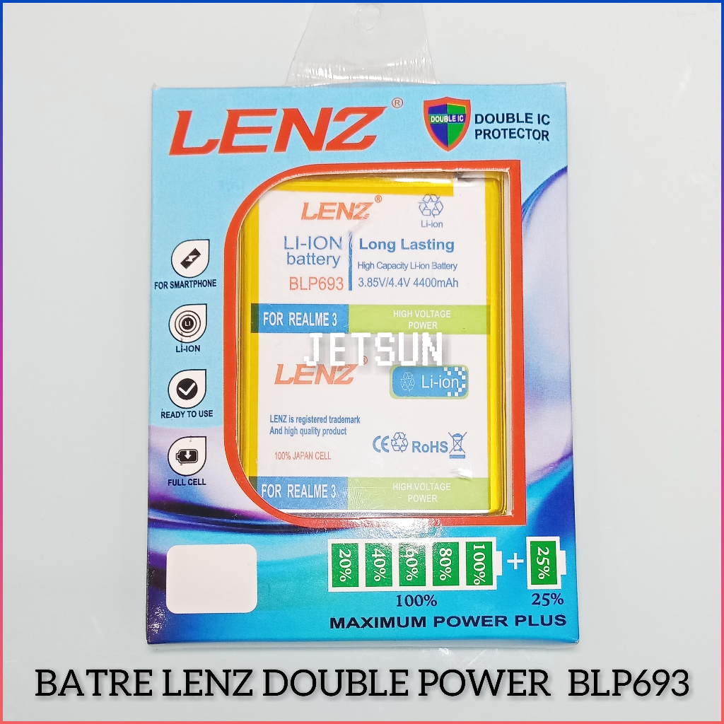 BATERAI / BATRE LENZ DOUBLE POWER BLP693 / REALME 3